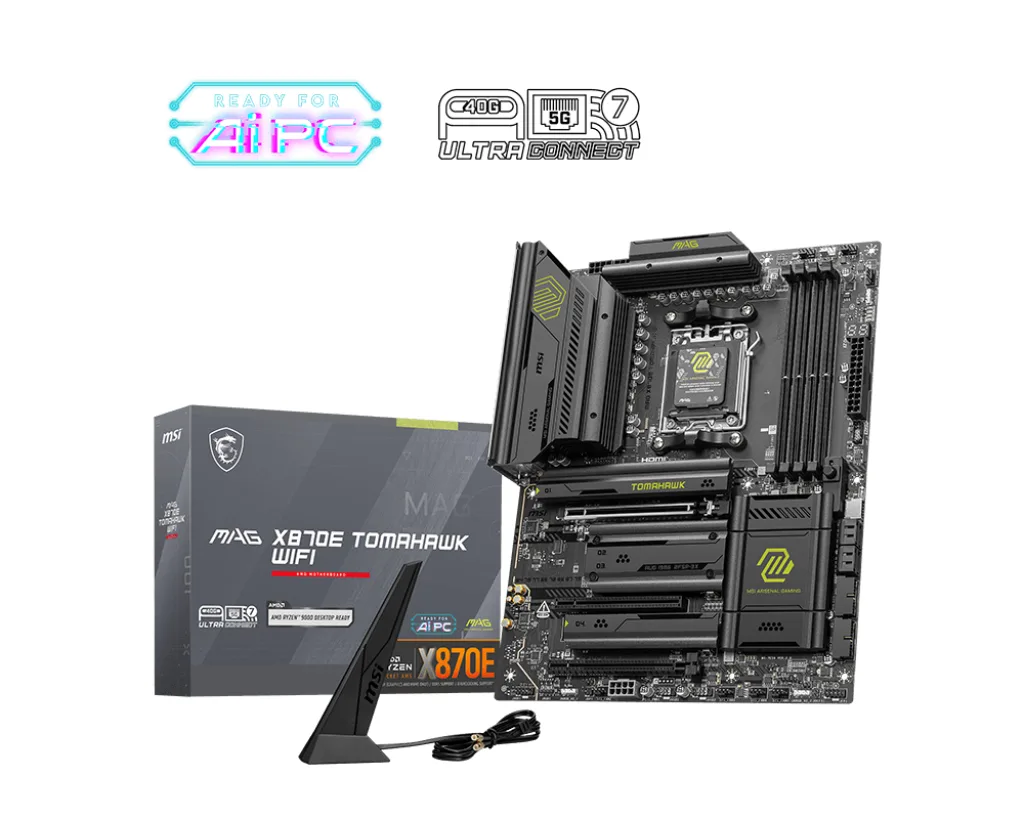 MB MSI MAG X870E TOMAHAWK WIFI AM5 4D5 3PCIE 5M2 4SATA 1HD/1TYPE-C