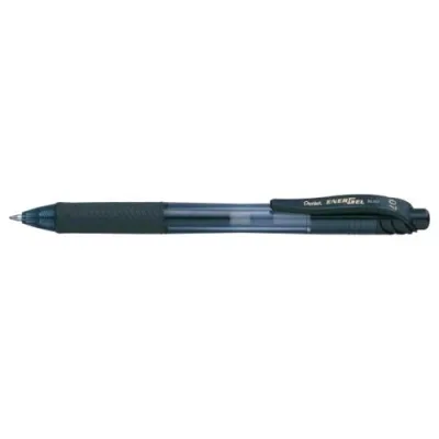Pentel Energel x Penna Roller a Scatto Inchiostro Gel Nero Punta Conica 0.70 mm Conf 12 Pz.