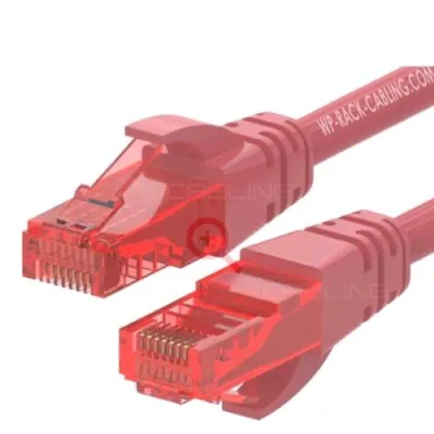 WP Europe Cavo di Rete Patch U/UTP CAT.6 0.2 m Rosso