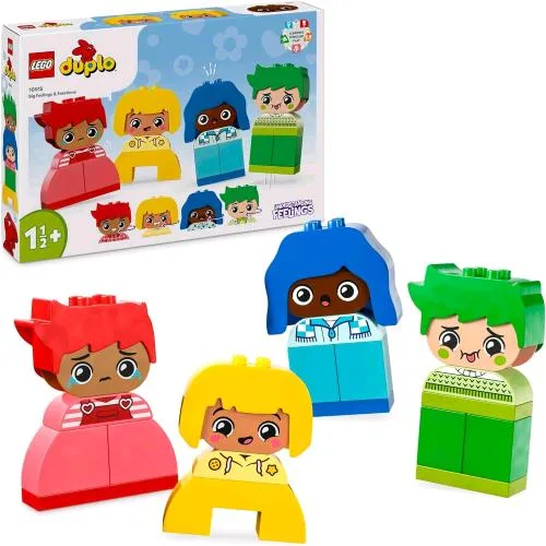 LEGO Duplo Forti Sentimenti ed Emozioni Gioco Impilabile e Personalizzbile con 23 Mattoncini e 4 Personaggi
