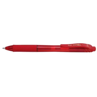 Pentel Energel x Penna Roller a Scatto Inchiostro Gel Rosso Punta Conica 0.70 mm Conf 12 Pz.