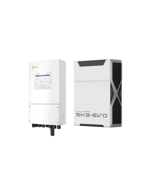 Sistema di accumulo monofase inverter LV 6kW Solis batteria al litio 5.22kWh Weco EVO 5k3