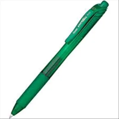 Pentel Energel x Penna Roller a Scatto Inchiostro Gel Verde Punta Conica 0.70 mm Conf 12 Pz.
