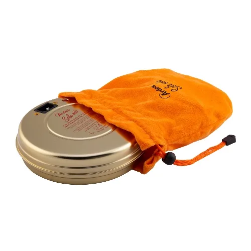Ardes AR071A Sole Mio Scaldino Elettrico 550 W Diametro 19 cm con Lampada Spia Termostato di Sicurezza e Soffice e Pratica Custodia in Cotone