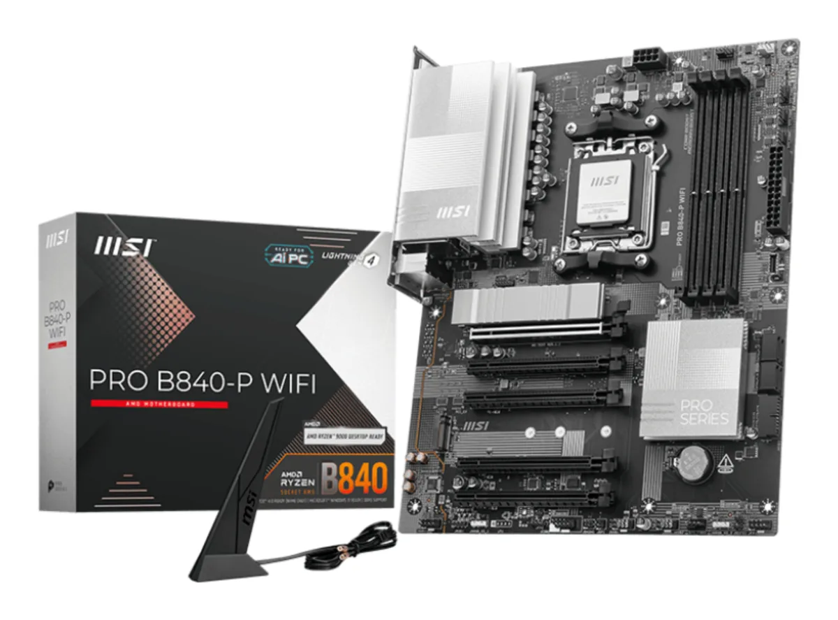 MB MSI PRO B840-P WIFI AM5 4D5 5PCIE 3M2 4SATA 1HDMI
