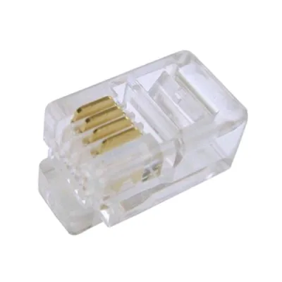 Digitus Connettore RJ-10 Plug Telefonico 4 Conduttori 4 Posizioni Trasparente