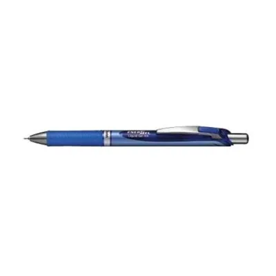 Pentel Energel XM Penna Roller a Scatto Inchiostro Gel Blu Punta Conica 0.50 mm Conf 12 Pz.