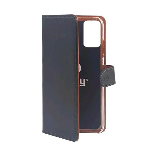 Celly Samsung Galaxy A22 5G Wally Case Custodia a Portafoglio Nero