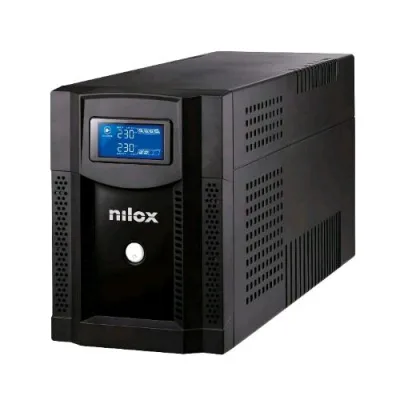 Nilox NXGCLISW3K2X9V2 UPS Premium Line Interactive Sinewave LCD 3000VA 2.100W 4 Prese UPS Line Interactive Ad Onda Sinusoidale Perfetta Protegge Piccole Reti Workstation Computer e Periferiche da Blackout Nero