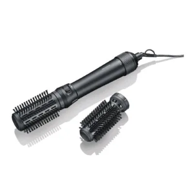 Severin WL0241 Spazzola Elettrica Rotante Ad Aria Calda 1000W Rotazione a Destra e Sinistra 2 Attacchi 40/50 mm Nero