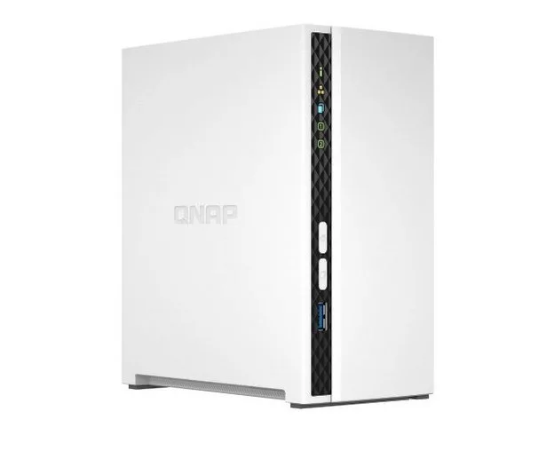 QNAP TS-233 NAS Chassis Tower Arm 4C 2.0GHz RAM 2GB-2 Bay HDD/SSD 2.5"/3.5"-1XRJ-45 White