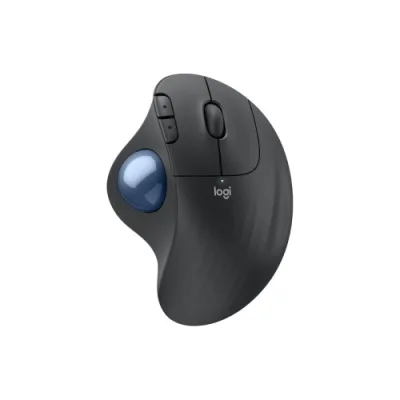 Logitech Ergo M575S Mouse Trackball Ergonomico Wireless Bluetooth + RF 2.4GHz 5 Pulsanti 20.00 DPI Grafite