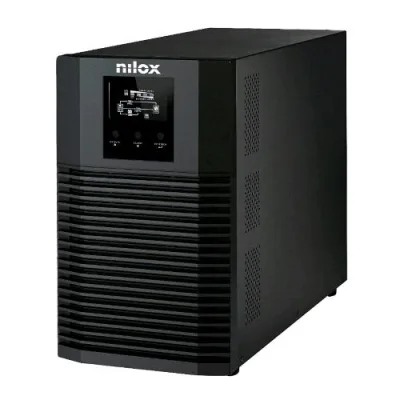 Nilox NXGCOLED456X9V2 UPS On Line Pro LED 4500VA 3.150W 4XPRESE con Tecnologia a Doppia Conversione Protegge Server Workstation Reti LAN e Computer da Blackout con Tecnologia Online Nero