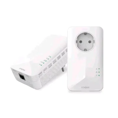 Strong Powerline Wi-Fi 1000 Duo Kit di 1 Adattatore Powerline 1000 + 1 Adattatore Powerline Wi-Fi 1000 1000 Mbit/S Bianco