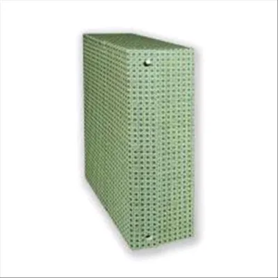 Brefiocart Archivio Scatola in Legno con 2 Bottoni MM 120X380X270 Col. Verde