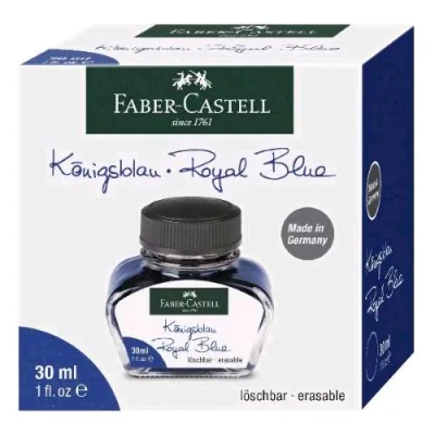 Faber Castell Inchiostro in Boccetta da 30 ml Blu Royal
