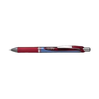 Pentel Energel XM Penna Roller a Scatto Inchiostro Gel Rosso Punta Conica 0.50 mm Conf 12 Pz.
