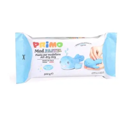 Primo Pasta da Modellare Panetto da 500 g Azzurro Pastello