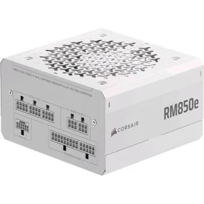 Corsair RM850E 2025 Alimentatore 850W Cybenetics Gold Completamente Modulare a Basso Rumore Pcie 5.1 ATX 3.1 Bianco