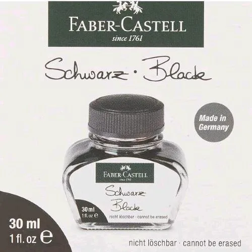 Faber Castell Inchiostro in Boccetta da 30 ml Nero