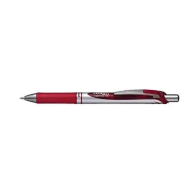 Pentel Energel XM Penna Roller a Scatto Inchiostro Gel Rosso Punta Conica 0.70 mm Conf 12 Pz.