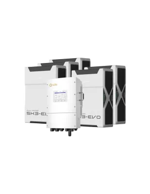 Sistema di accumulo trifase inverter 8kW Solis LV batteria al litio 26.1kWh Weco EVO 5k3