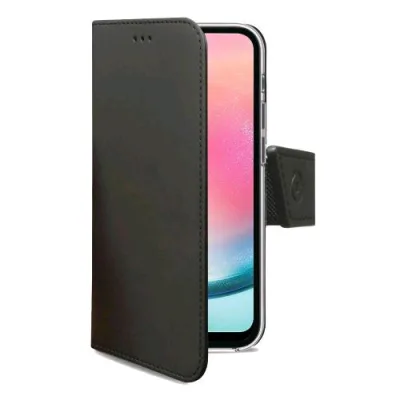 Celly Samsung Galaxy A24 4G Wally Case Custodia a Portafoglio in Similpelle Black