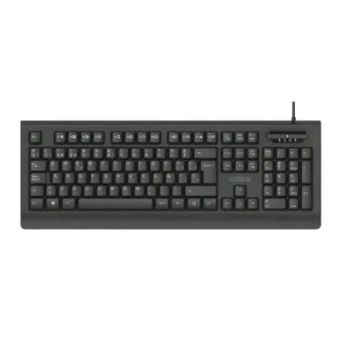 Nilox NXKDNIE001TASTIERA USB 105 Tasti con Lettore di Smart Card Integrato Layout Italiano Nero