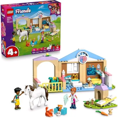 LEGO Friends Clinica Veterinaria Gioco Didattico con Stalla 2 Mini Bamboline e Accessori