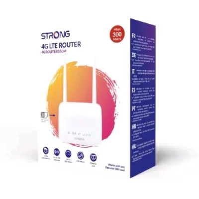 Strong Router Portatile 4G LTE 300MBIT/S 1 LAN Funziona con Qualsiasi SIM Bianco