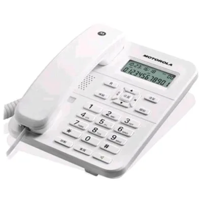 Motorola CT202 Telefono da Tavolo con Display 7 Linee Vivavoce Bianco