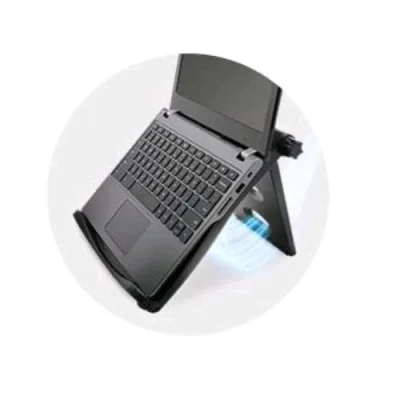 Kensington Easy Riser Eq Laptop Cooling Stand Supporto per Notebook da 12" a 17" con Inserti Imbotti Anti Scivolo Diverse Inclinazioni Nero