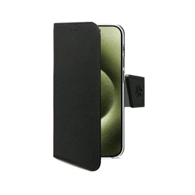 Celly Apple iPHONE 17 Custodia a Libro in Similpelle con Chiusura Flap Magnetico Taschine Interne Portadocumenti e Funzione Stand Nero