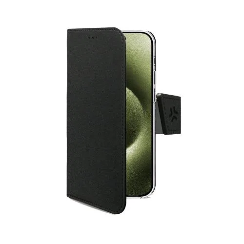 Celly Apple iPHONE 17 Custodia a Libro in Similpelle con Chiusura Flap Magnetico Taschine Interne Portadocumenti e Funzione Stand Nero