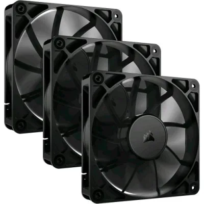 Corsair RS120 120 mm PWM Ventole TRIPLE PACK NERO