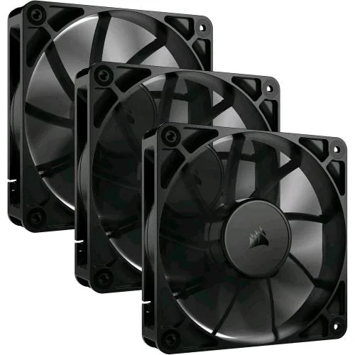 Corsair RS120 120 mm PWM Ventole TRIPLE PACK NERO