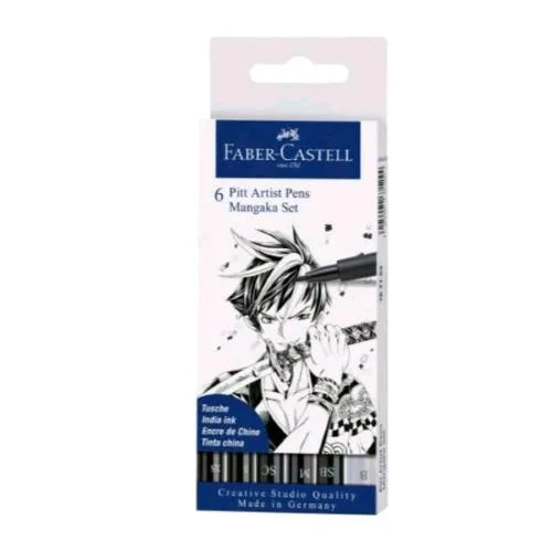 Faber Castell Kit Pitt Artist Manga Conf 6 Pz.