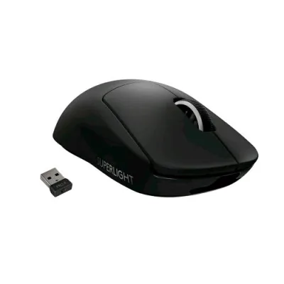 Logitech G Pro x Superlight Mouse Gaming Wireless Sensore Hero 25K 25.600 DPI 5 Tasti Programmabili Lunga Autonomia Memoria Integrata per Esport Compatibile con PC e Mac Nero