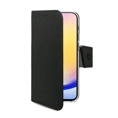 Celly Samsung Galaxy A26 5G Custodia a Portafoglio in Similpelle Chiusura con Flap Magnetico Taschine Interne Portadocumenti Nero