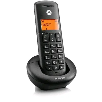 Motorola E201 Cordless DECT Vivavoce Rubrica Nero