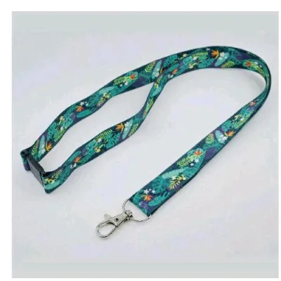 Avery Cordoncino Tropicale in Tessuto Riciclato 44X2 cm Gancio e Moschettone di Sicurezza Conf 10 Pz.