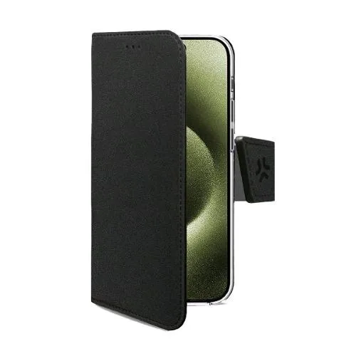 Celly Apple iPHONE 17 Custodia Magsafe a Libro in Similpelle con Chiusura Flap Magnetico Taschine Interne Portadocumenti e Funzione Stand Nero