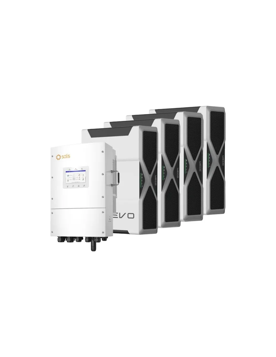 Sistema di accumulo trifase inverter 15kW Solis LV batteria al litio 20.88kWh Weco EVO 5k3