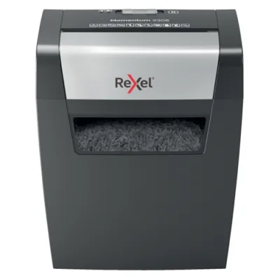 Rexel Momentum X308 Distruggidocumenti a Frammento Cestino 15l Capacita' 8 Fogli Col. Grigio