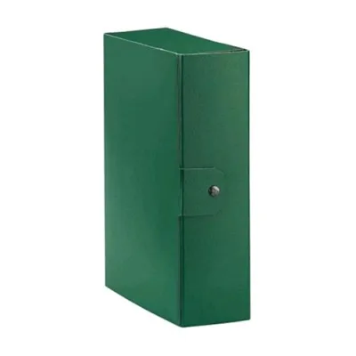 Brefiocart Cartelle Porta Progetto in Presspan con Bottone 250X350 mm Dorso 10 cm Col. Verde Conf 5 Pz.