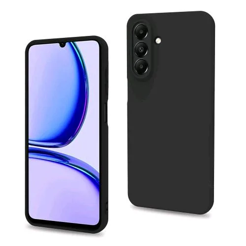 Celly Samsung Galaxy A26 Cover in Morbido Tpu Finitura Soft Touch Rivestimento Interno in Microfibra Anti-Graffio Nero