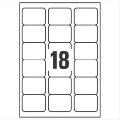 Avery Etichette J8162-25 400 Etichette Indirizzi 33.9X99.1 mm Adesive Colore Bianco Finitura Opaca