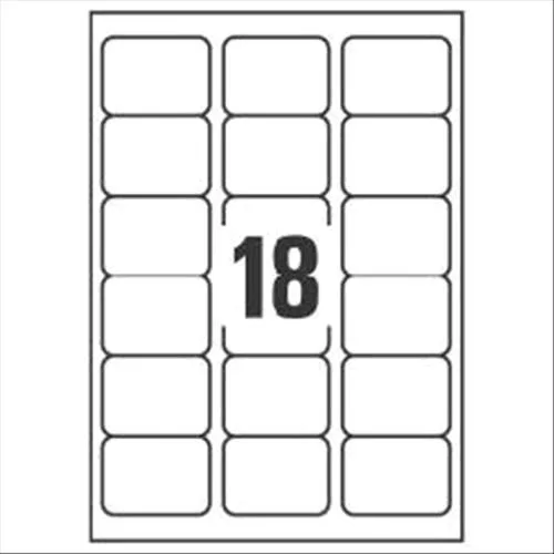 Avery Etichette J8162-25 400 Etichette Indirizzi 33.9X99.1 mm Adesive Colore Bianco Finitura Opaca