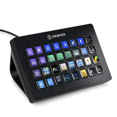 Corsair Stream Deck XL Individuale Controllo Creazione di Contenuti in Diretta con 32 Tasti LCD Personalizzabili