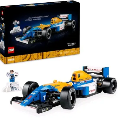LEGO Icons Williams Racing FW14B Nigel Mansell Modellino da Costruire con Minifigura del Pilota da Collezione